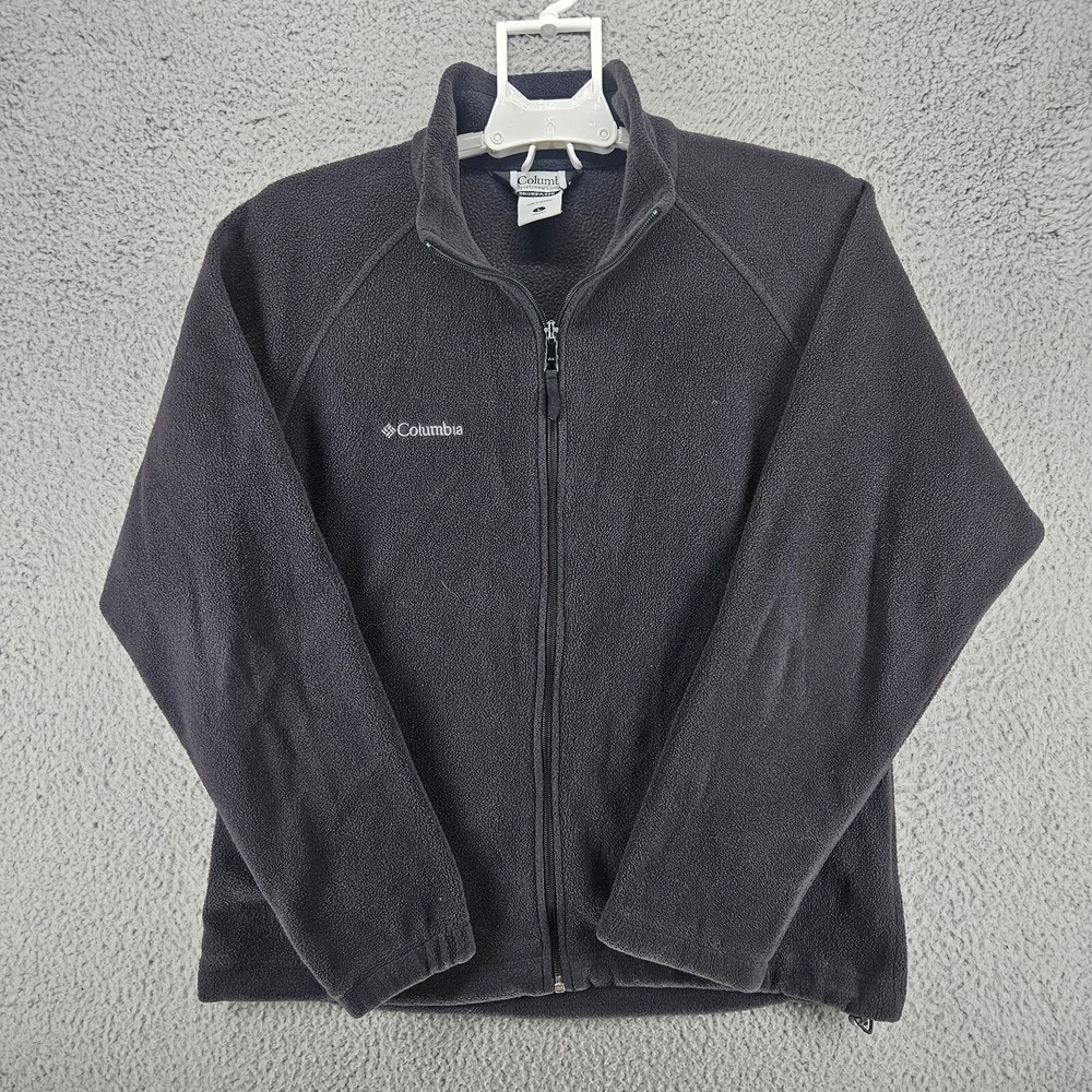 Columbia Benton Springs Full Zip Fleece Jacket Black Womens Large